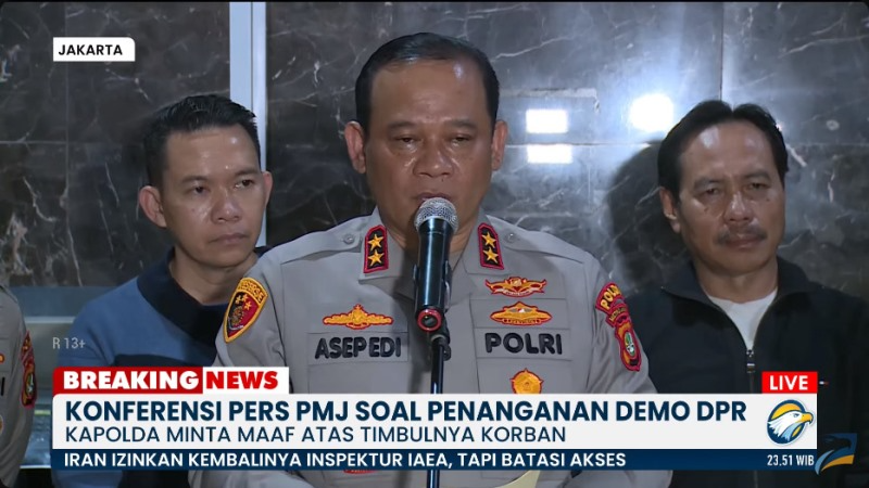 Ojol Meninggal Ditabrak Barracuda Saat Demo, Kapolda: Kami Sangat Berduka